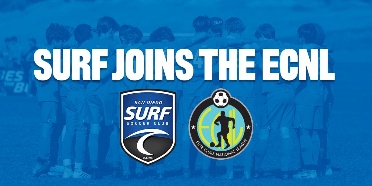 Surf Joins ECNL Boys National League San Diego Surf Soccer Club